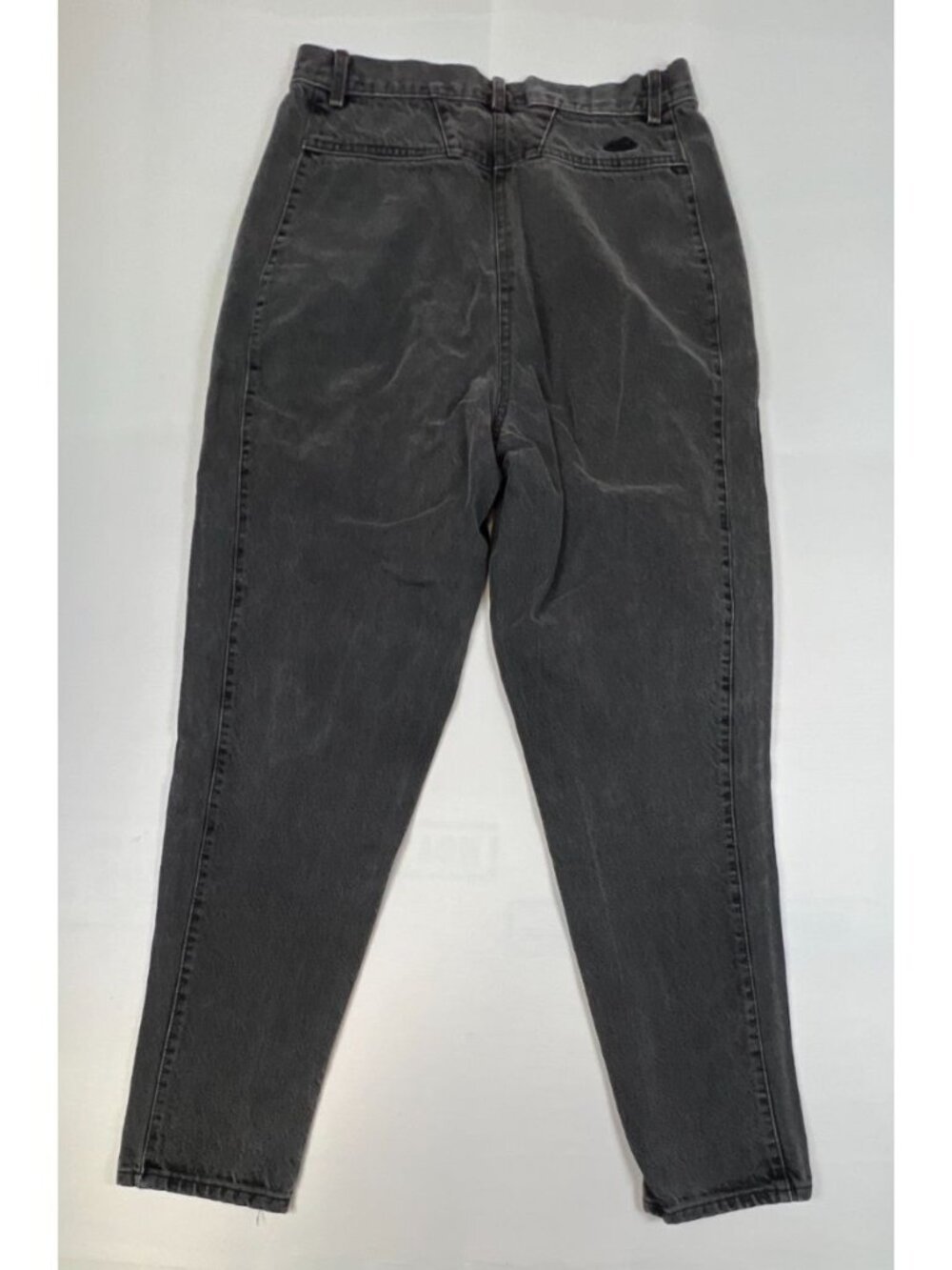 Vintage Chic Women 16 Average Black High Rise Tapered Mom Jeans Made in USA - Picture 2 of 10
